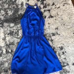 American Eagle Blue High Neck Dress